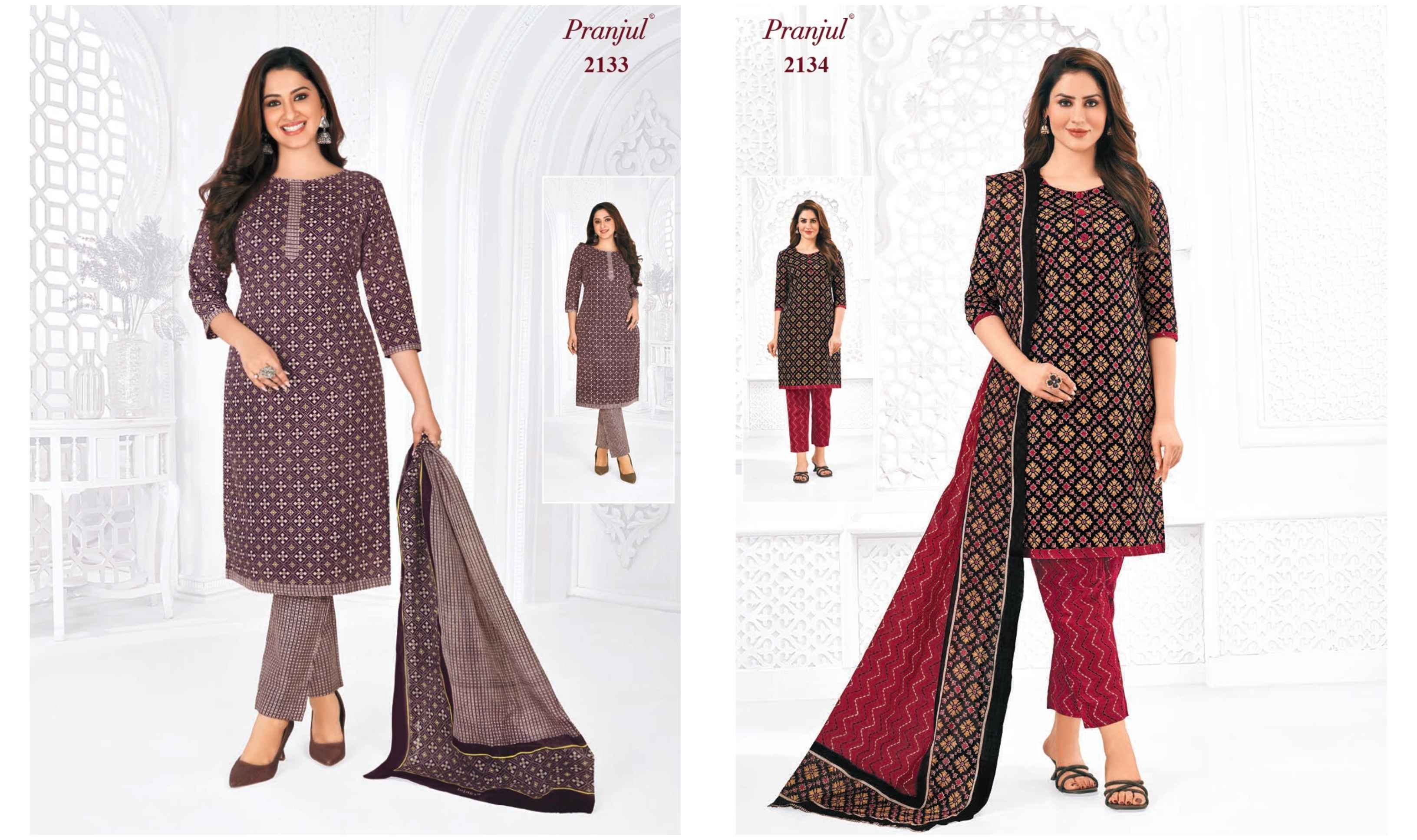 Pranjul Priyanka Vol 21 Cotton Dress Material ( 36 pcs set )