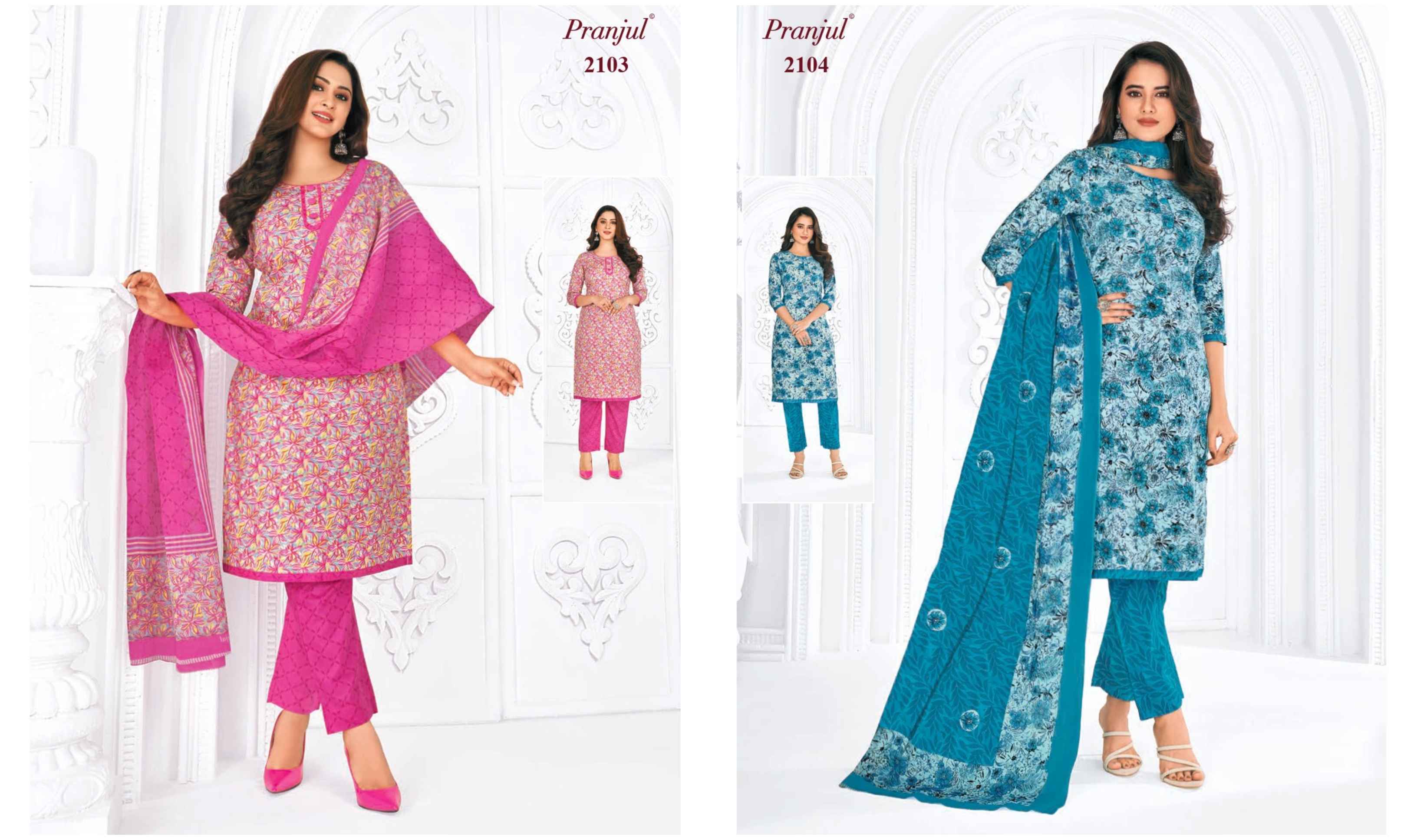 Pranjul Priyanka Vol 21 Cotton Dress Material ( 36 pcs set )