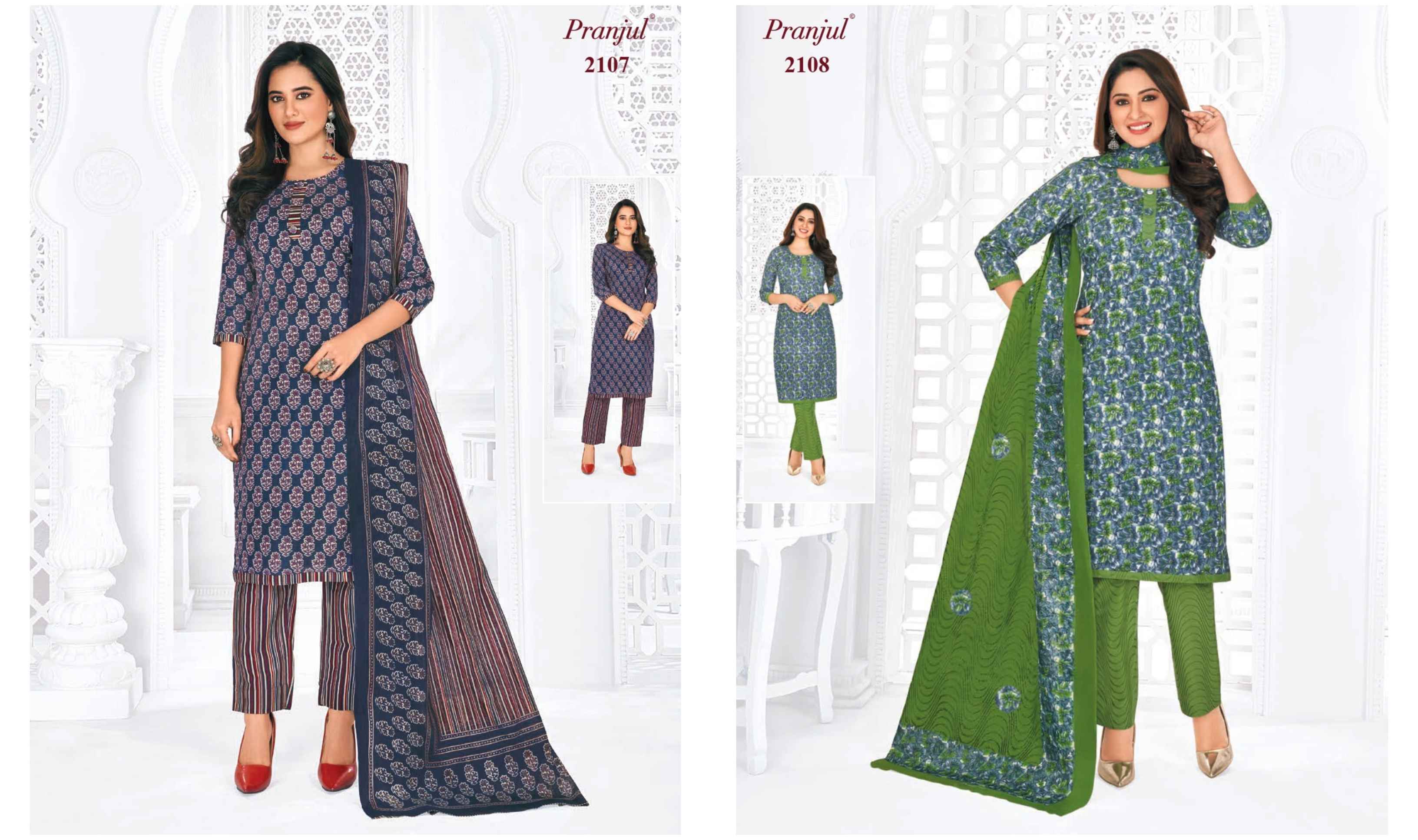 Pranjul Priyanka Vol 21 Cotton Dress Material ( 36 pcs set )