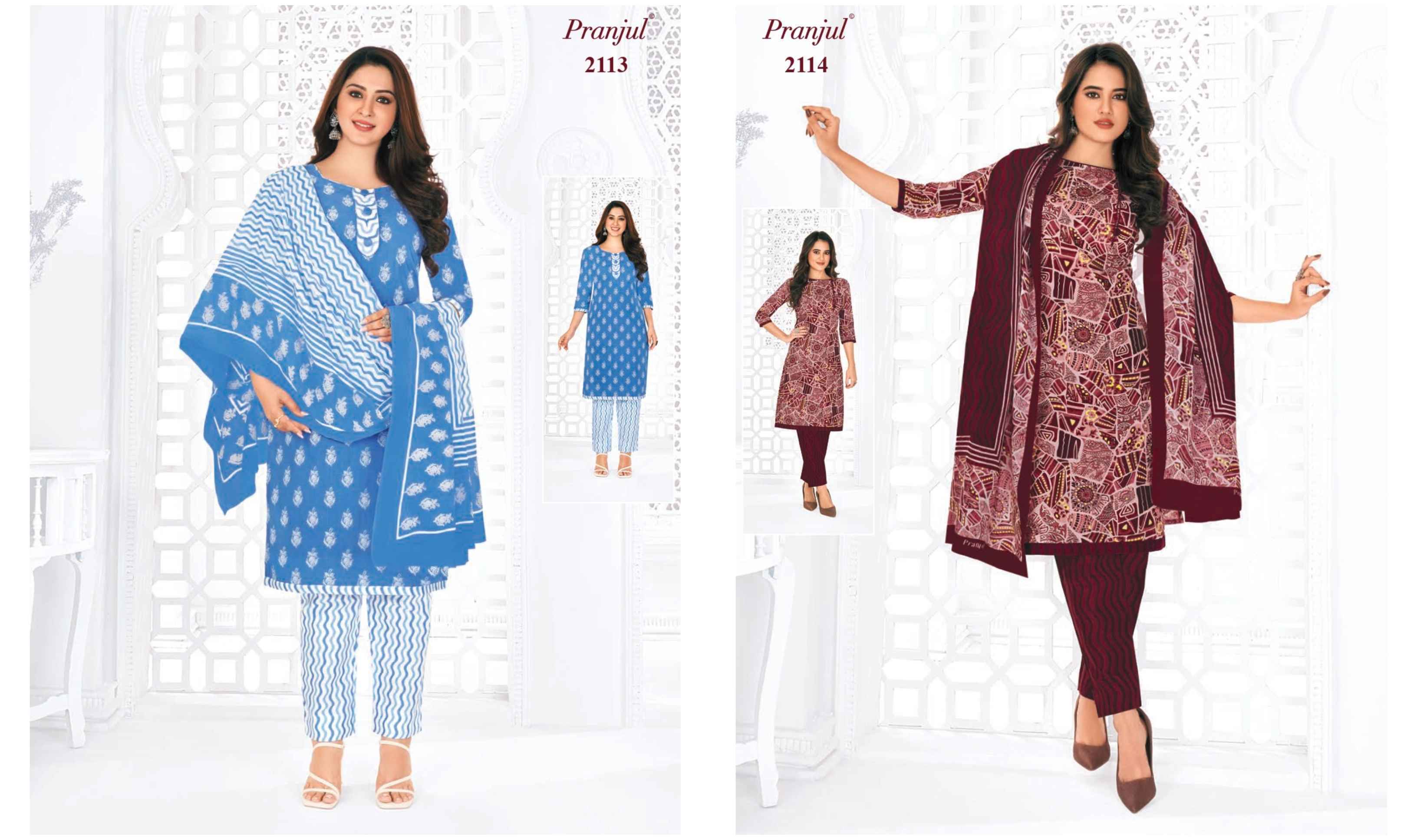 Pranjul Priyanka Vol 21 Cotton Dress Material ( 36 pcs set )