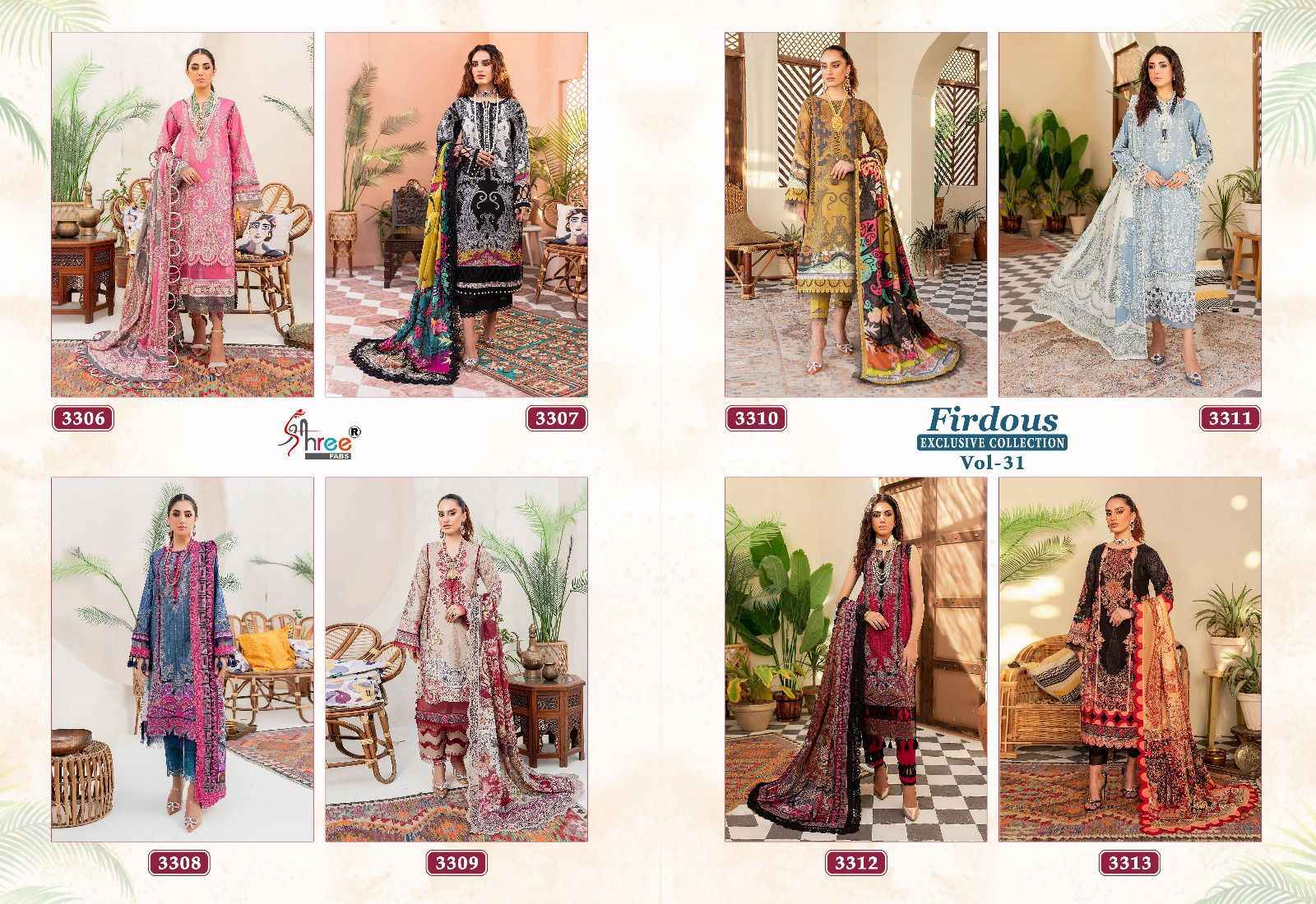 SHREE FABS FIRDOUS EXCLUSIVE COLLECTION VOL 31 CHIFFON DUPATTA