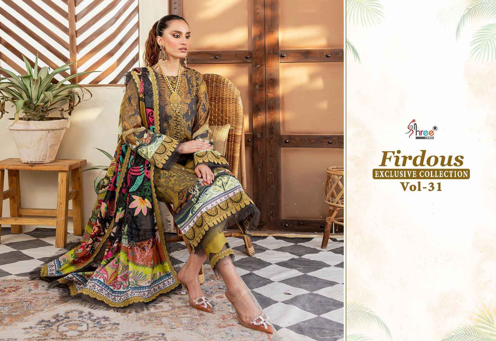 SHREE FABS FIRDOUS EXCLUSIVE COLLECTION VOL 31 CHIFFON DUPATTA