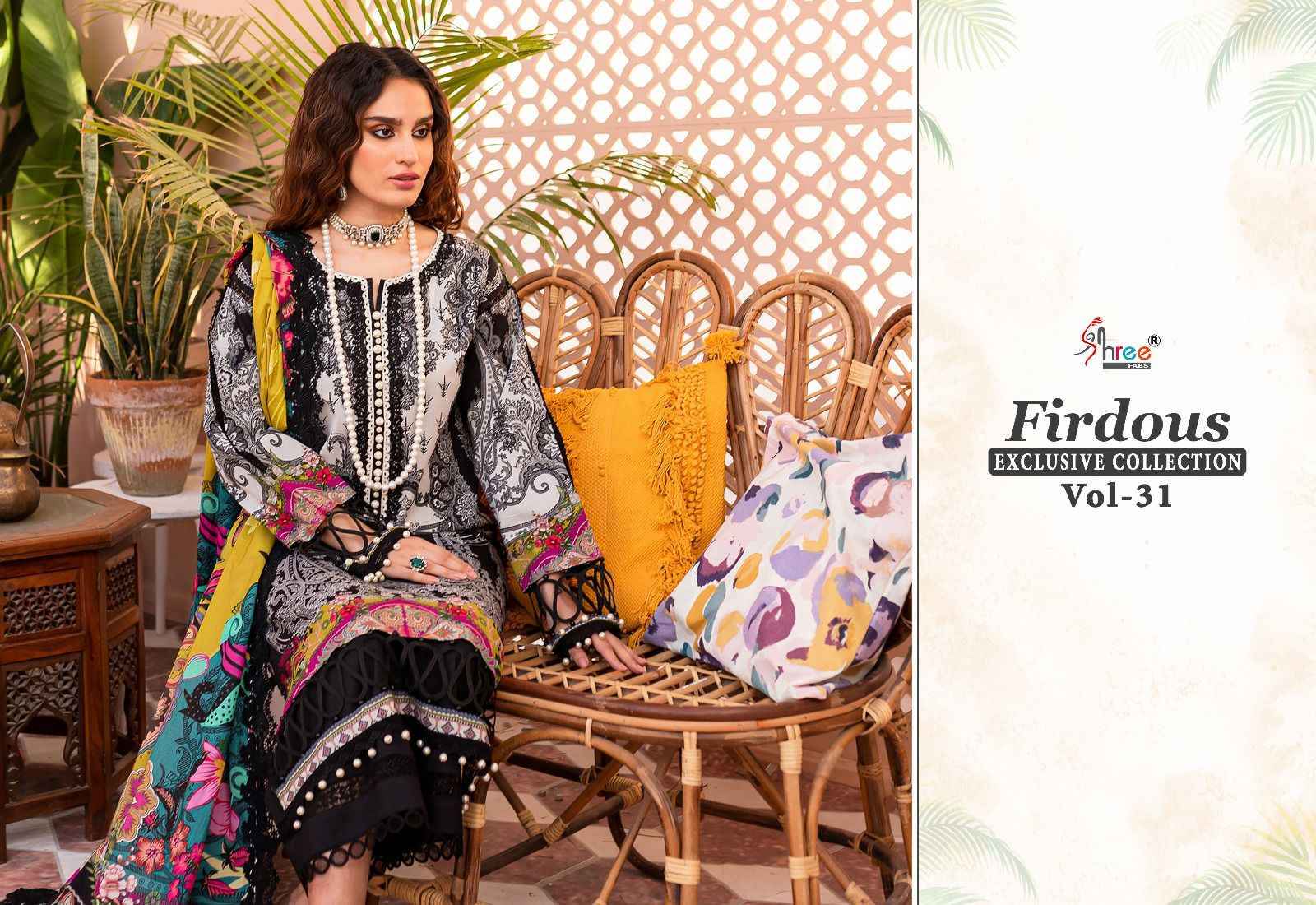 SHREE FABS FIRDOUS EXCLUSIVE COLLECTION VOL 31 CHIFFON DUPATTA