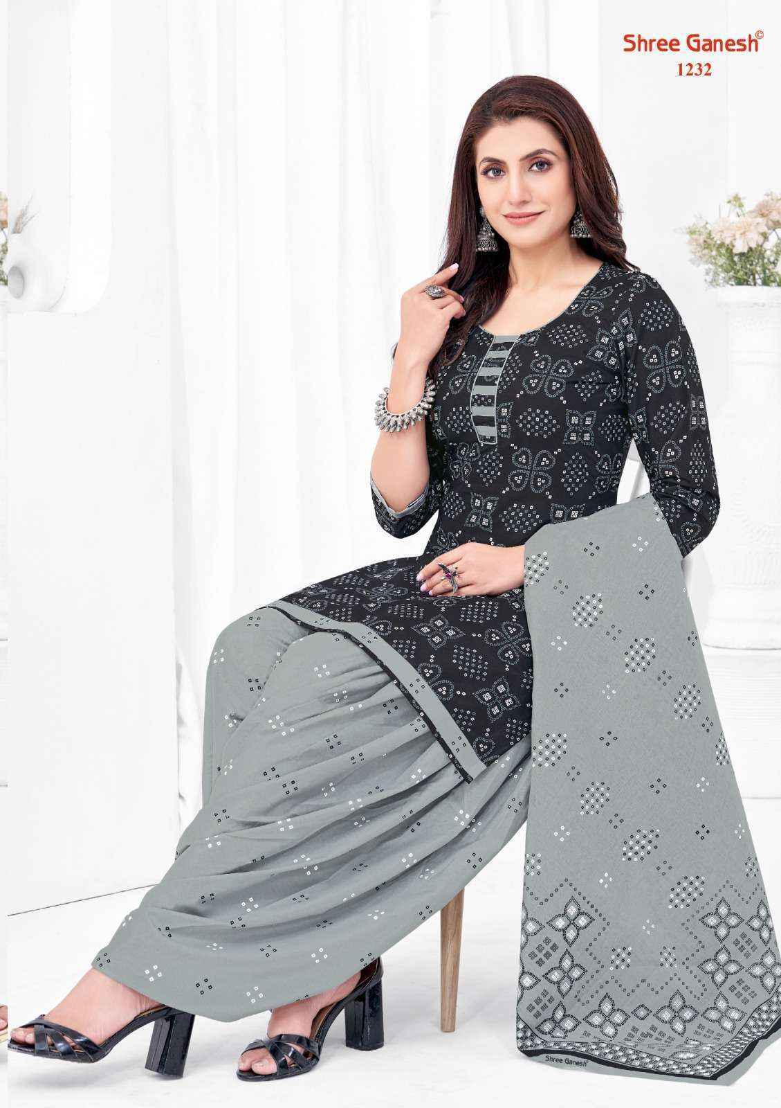 Shree Ganesh Bandhani Vol 2 Cotton Dress Material ( 15 pcs Set )