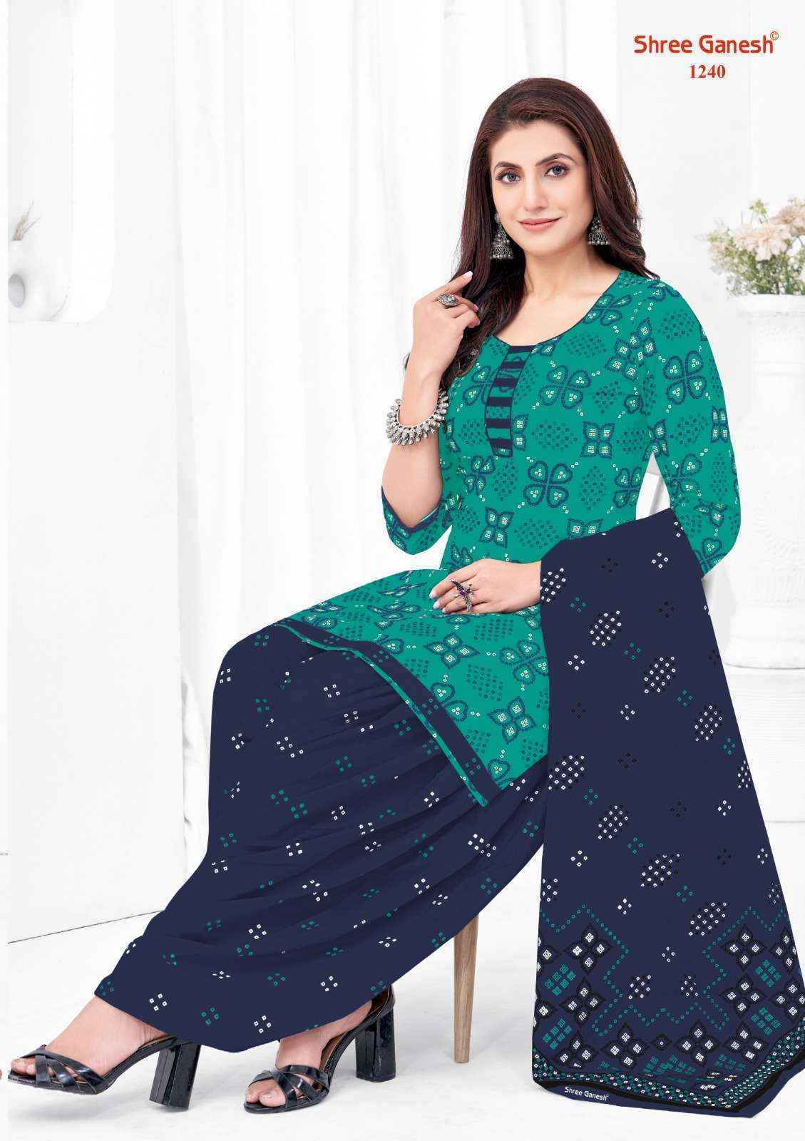 Shree Ganesh Bandhani Vol 2 Cotton Dress Material ( 15 pcs Set )