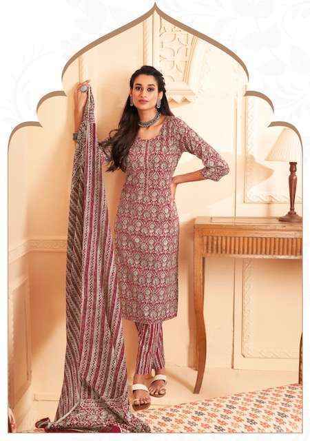 Suryajyoti Preyasi Vol-6 Cambric Cotton Dress Material ( 10 Pcs Set )