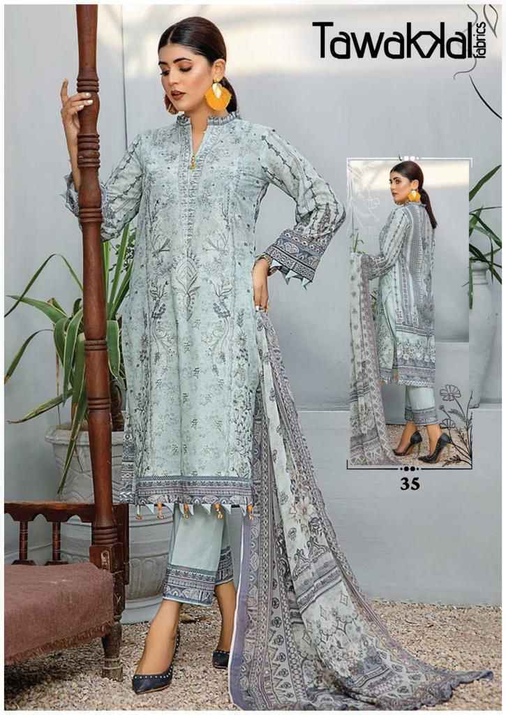 Tawakkal Fabrics Mehroz Luxury Heavy Cotton Collection Vol 4 Cotton Dress Maerial ( 10 pcs Set )