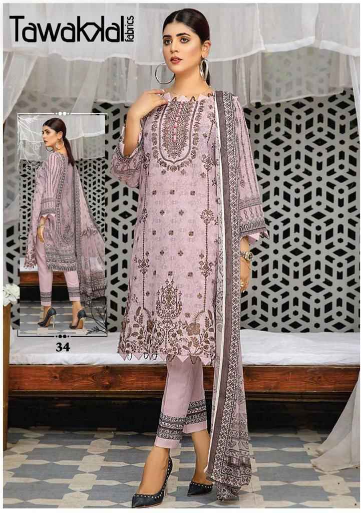 Tawakkal Fabrics Mehroz Luxury Heavy Cotton Collection Vol 4 Cotton Dress Maerial ( 10 pcs Set )