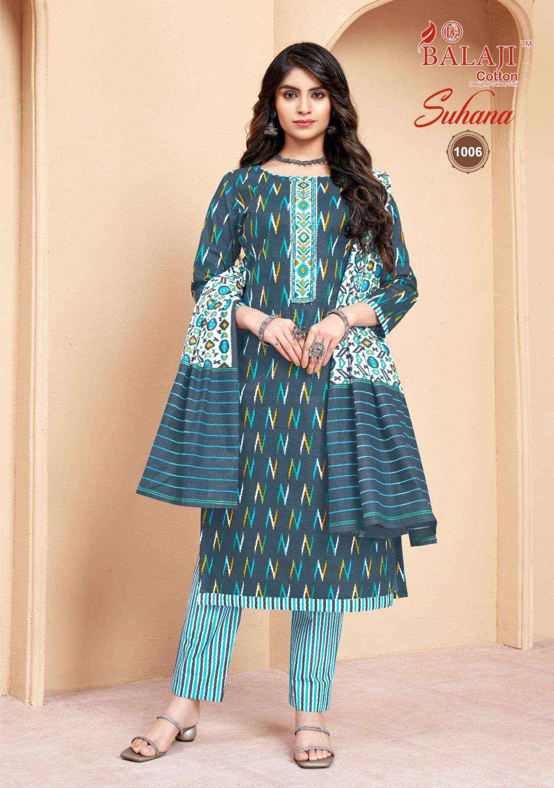 BALAJI COTTON SUHANA VOL-1 READYMADE SUIT - SUART WHOLESALE MARKET