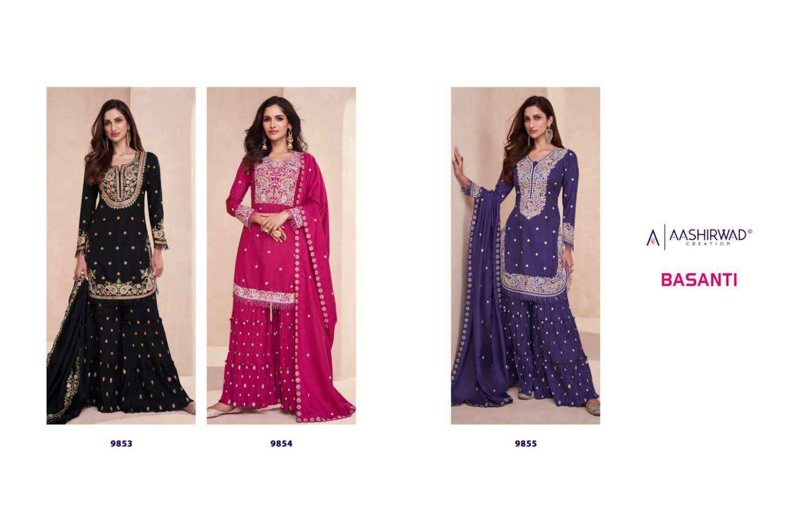 BASANTI BY AASHIRWAD CREATION GULKAND READYMADE SUITS