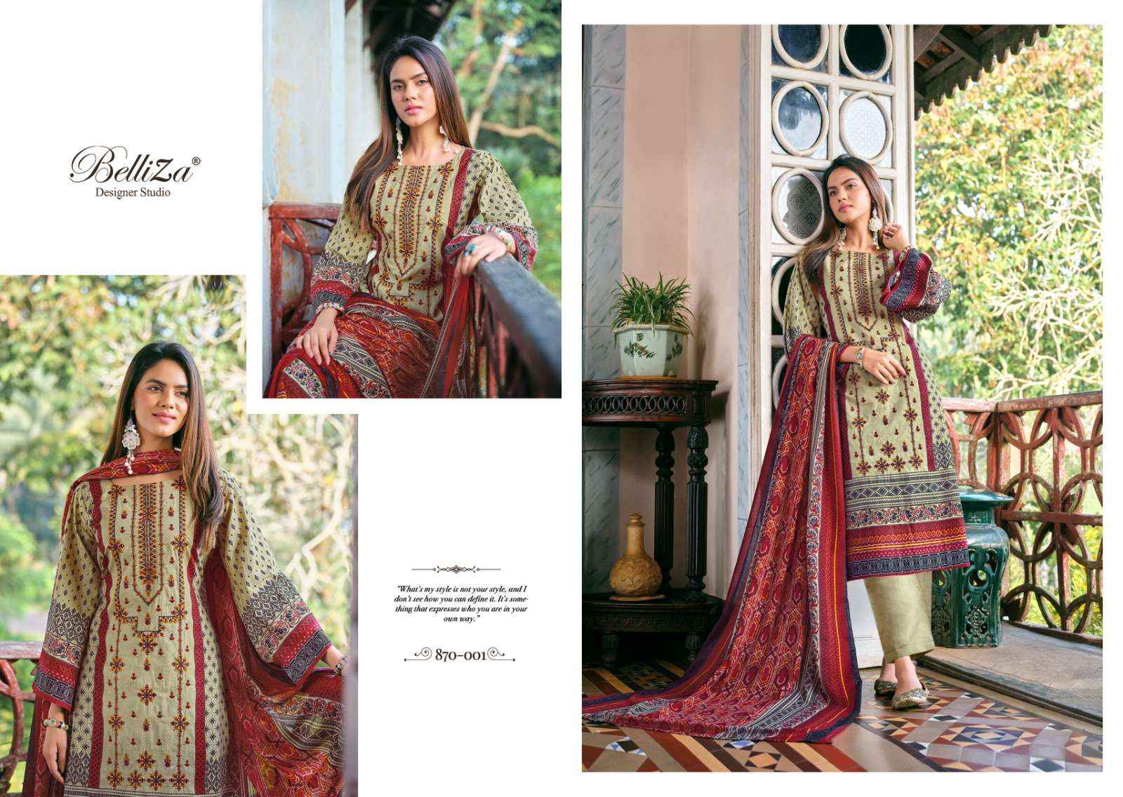 BIN SAEED VOL 2 BY BELLIZA DESIGNER STUDIO SALWAR KAMEEZ