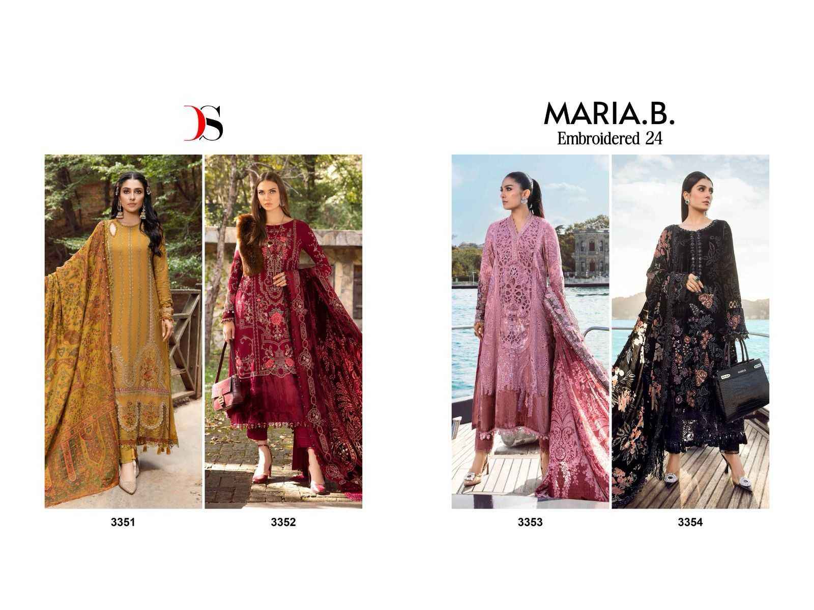 DEEPSY SUITS MARIA B EMBROIDERED VOL-24 PAKISTANI SUITS