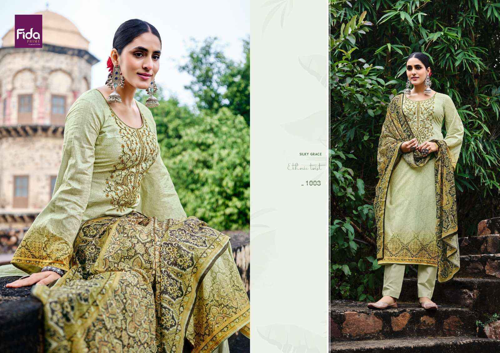 Fida Taabir Lawn Cotton Dress Material Wholesale Price - 7069887788