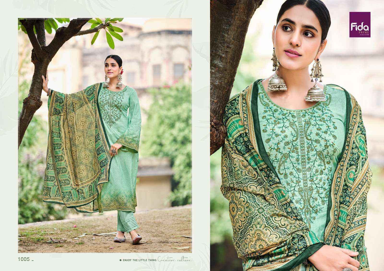 Fida Taabir Lawn Cotton Dress Material Wholesale Price - 7069887788