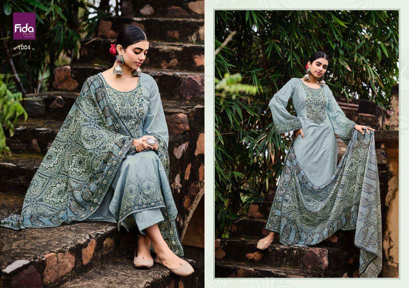 Fida Taabir Lawn Cotton Dress Material Wholesale Price - 7069887788