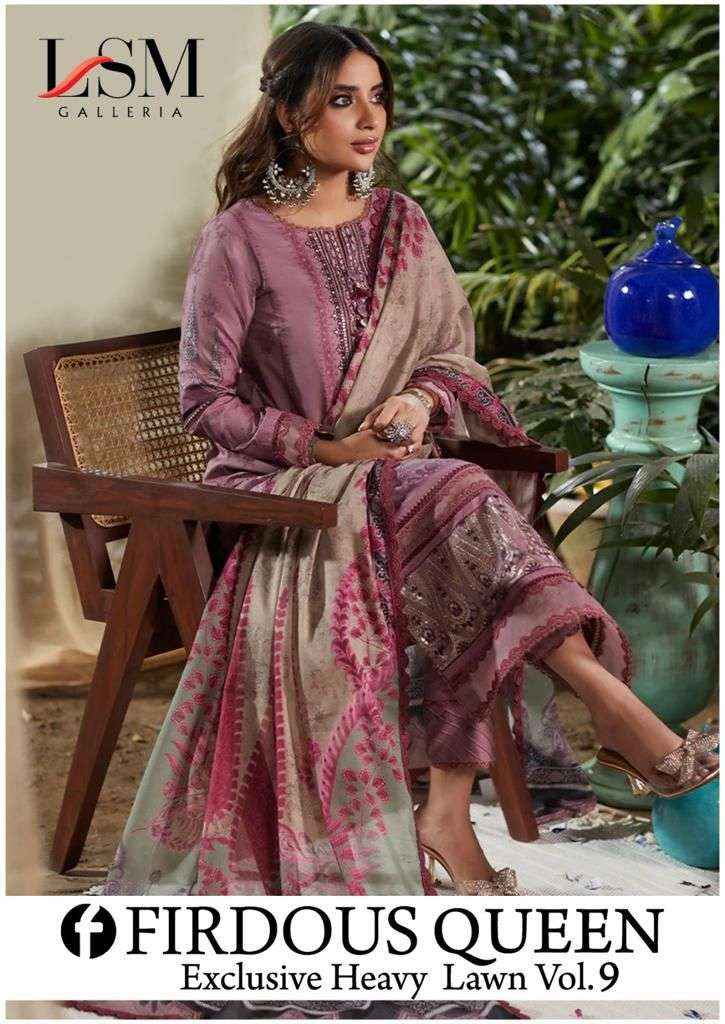 FIRDOUS QUEEN LAWN VOL-9 MANUFACTURER BY LSM GALLERIA