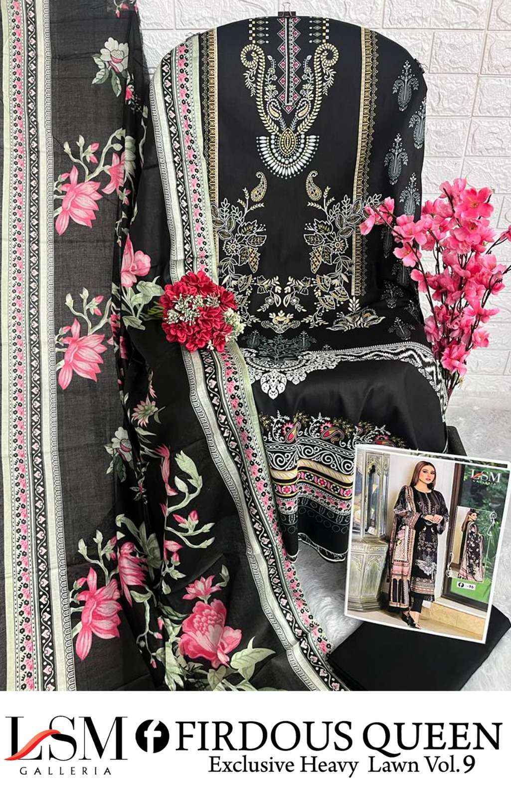 FIRDOUS QUEEN LAWN VOL-9 MANUFACTURER BY LSM GALLERIA