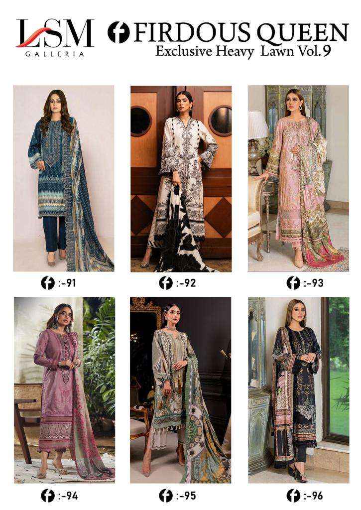 FIRDOUS QUEEN LAWN VOL-9 MANUFACTURER BY LSM GALLERIA