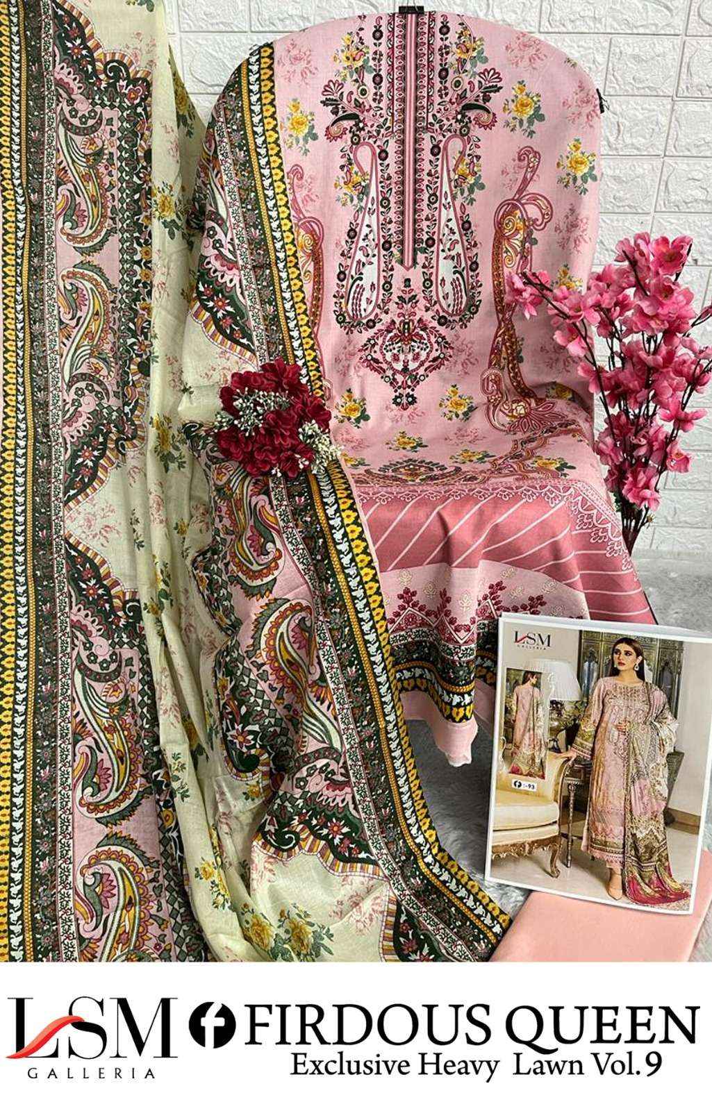 FIRDOUS QUEEN LAWN VOL-9 MANUFACTURER BY LSM GALLERIA