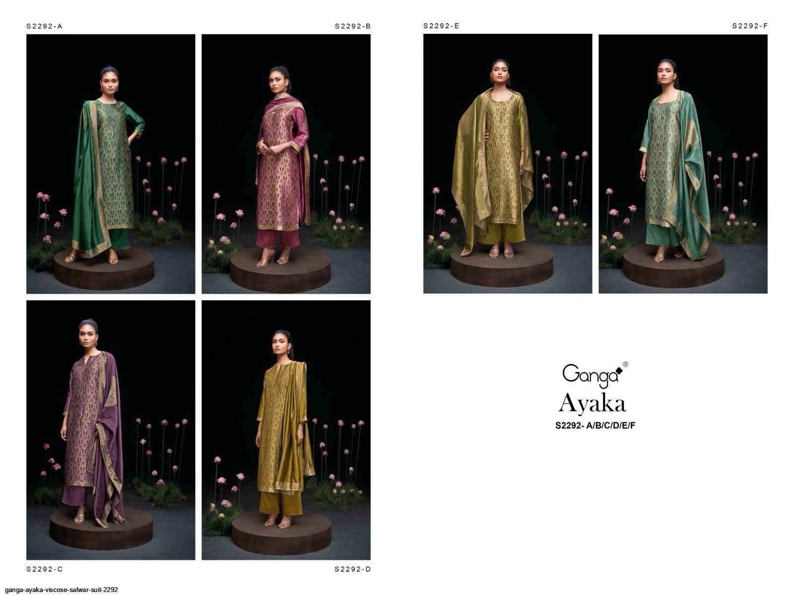 GANGA FASHION AYAKA 2292 VISCOSE SALWAR SUIT - 7069887788