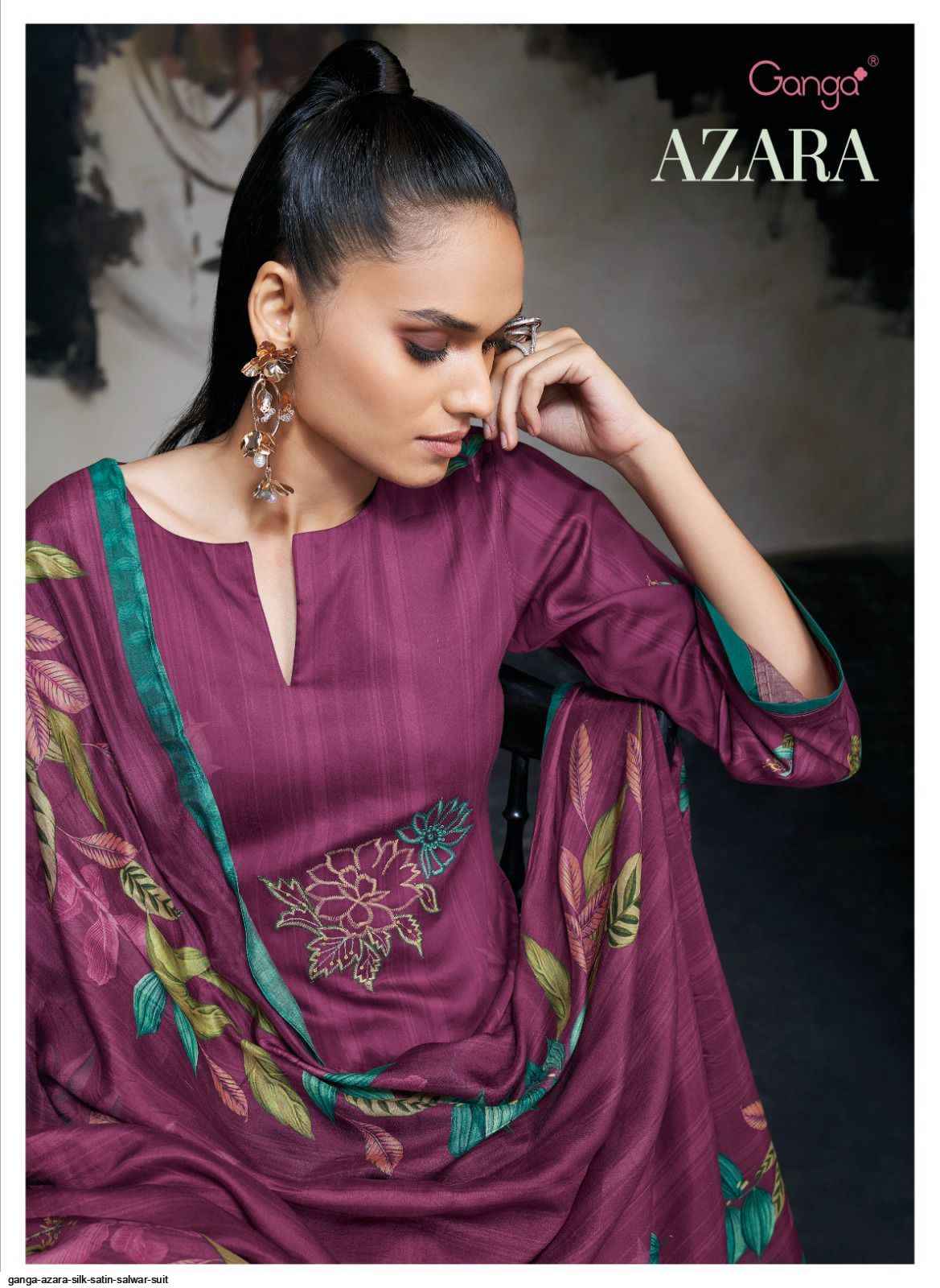 GANGA FASHION AZARA SILK SATIN SALWAR SUIT - 7069887788