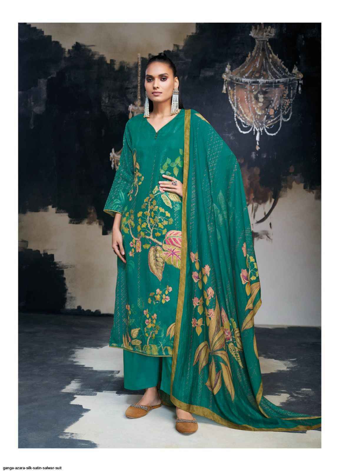 GANGA FASHION AZARA SILK SATIN SALWAR SUIT - 7069887788