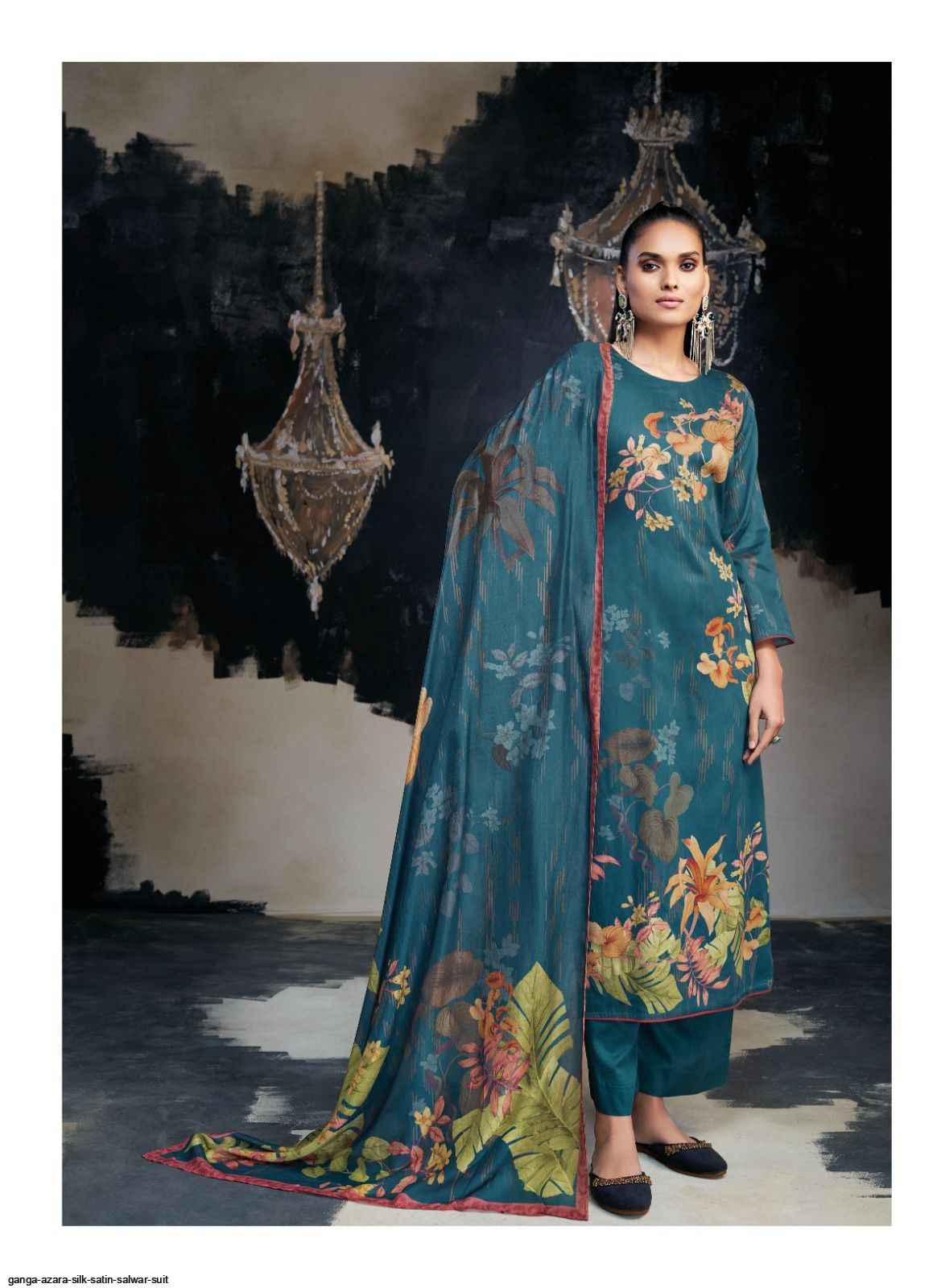 GANGA FASHION AZARA SILK SATIN SALWAR SUIT - 7069887788