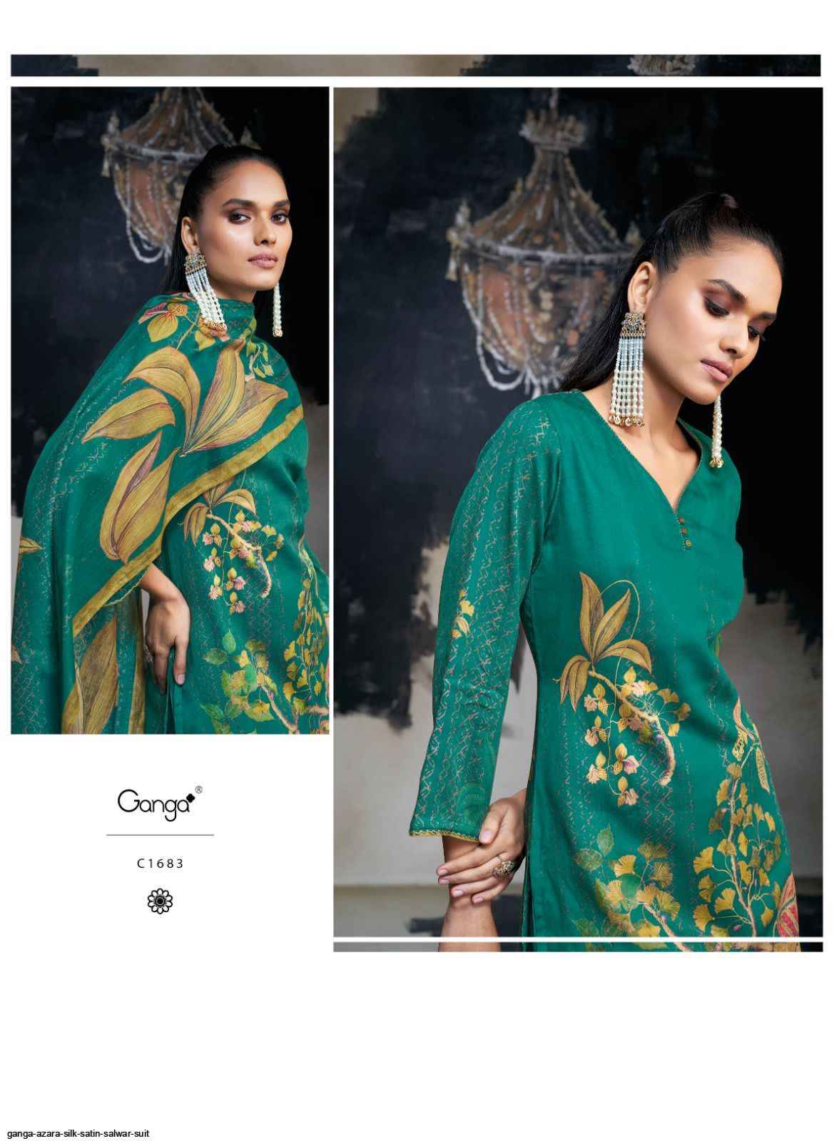 GANGA FASHION AZARA SILK SATIN SALWAR SUIT - 7069887788