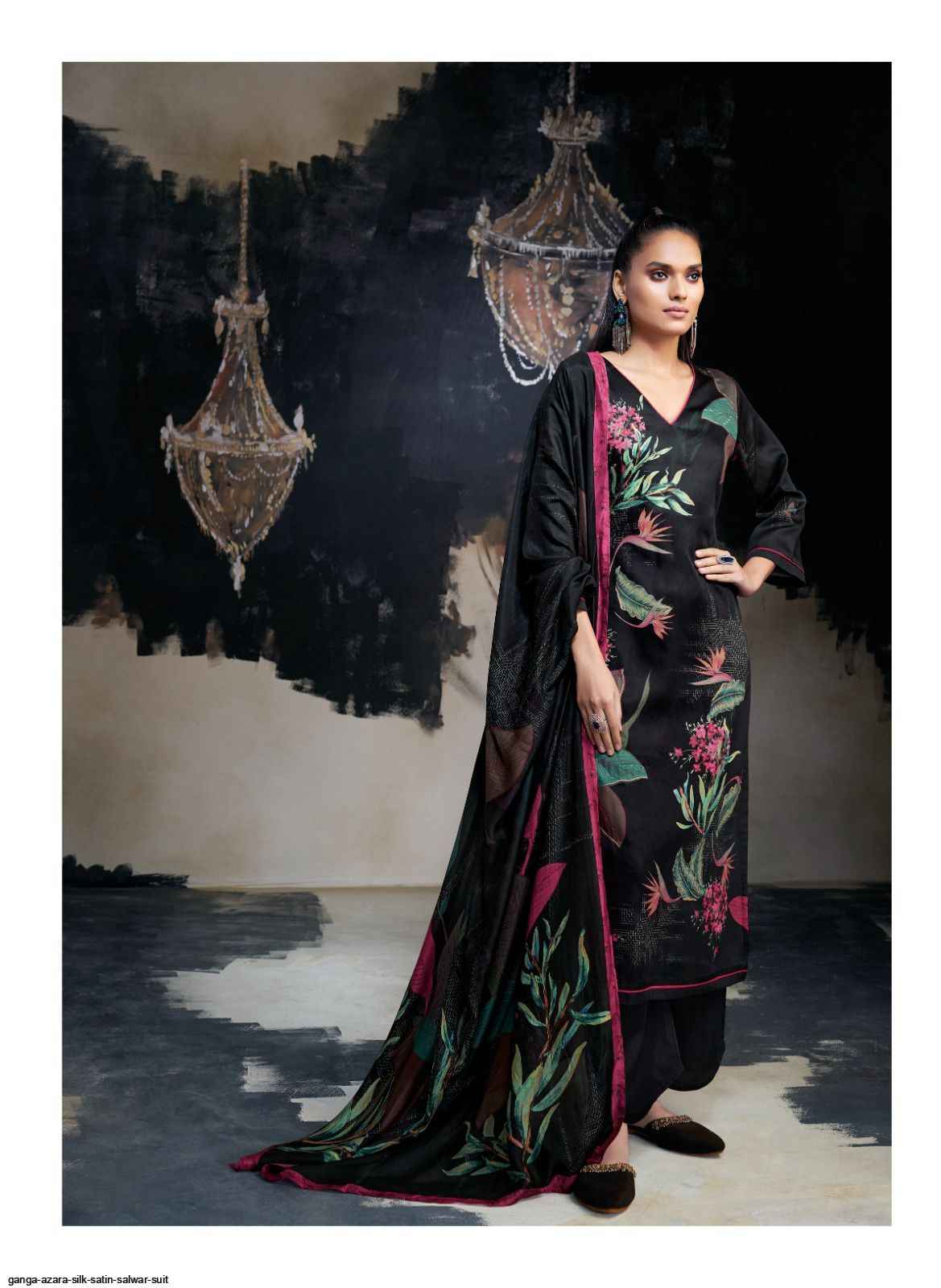 GANGA FASHION AZARA SILK SATIN SALWAR SUIT - 7069887788