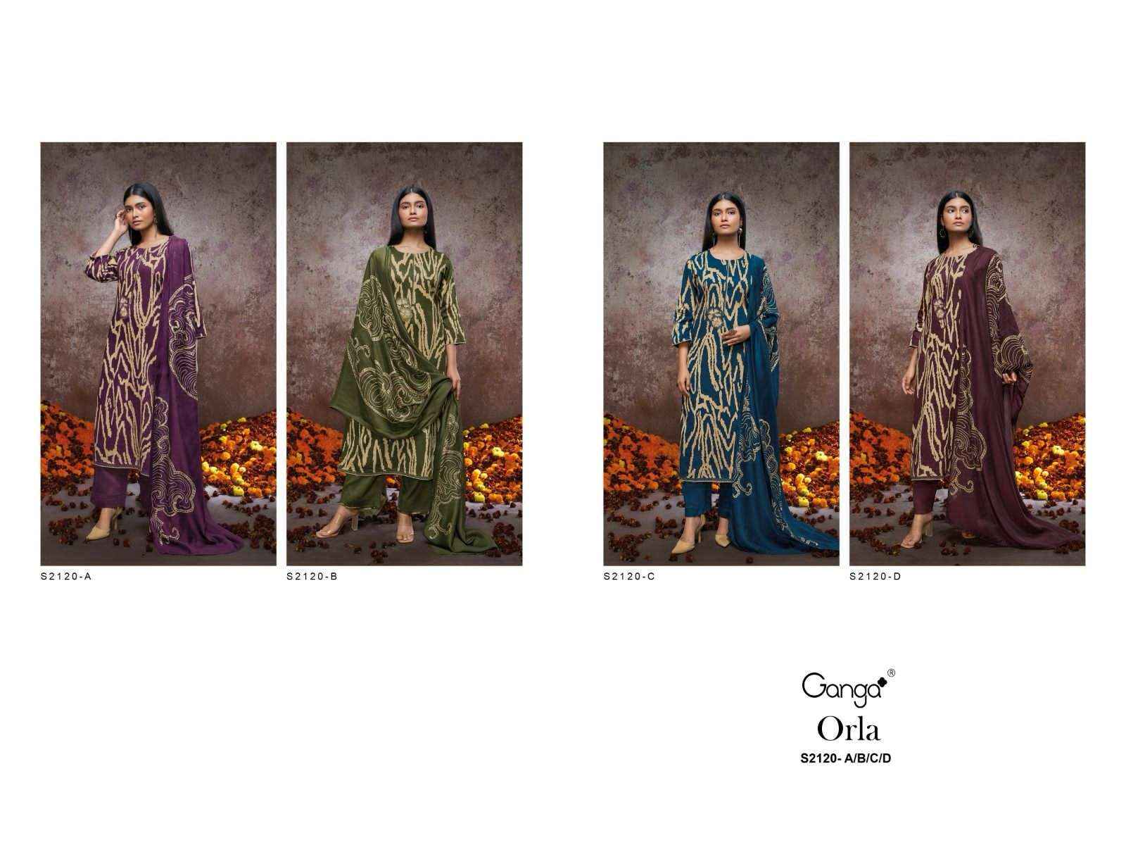 GANGA SUITS ORLA 2120 COTTON SALWAR SUITS