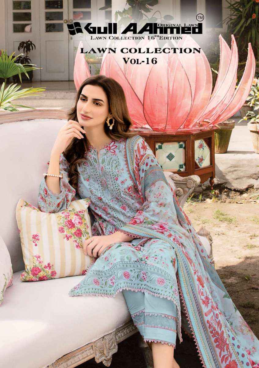 GULL AAHMED LAWN COLLECTION VOL-16 Readymade Suits - Surat Wholesale Suits Market