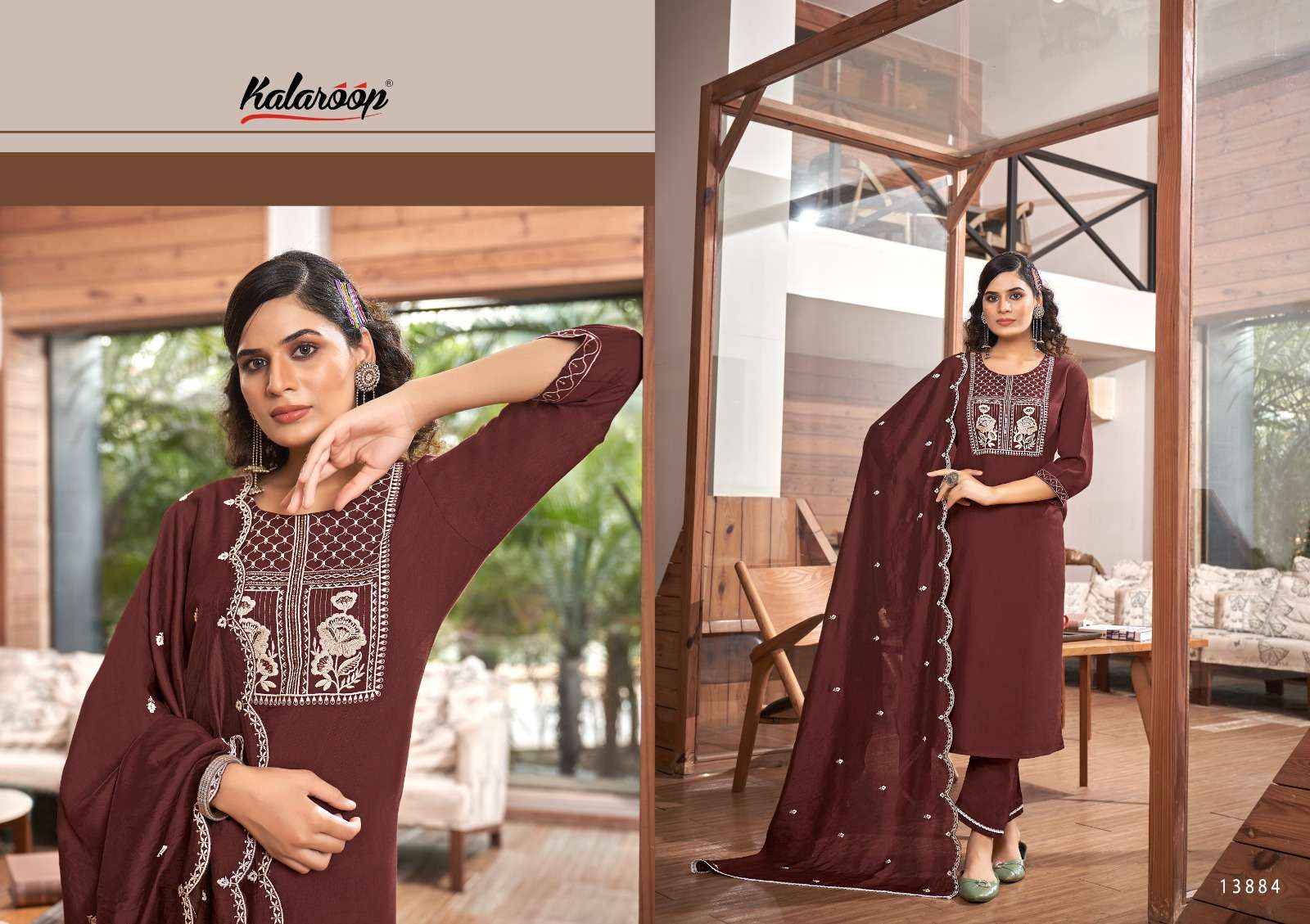 KALAROOP KAJREE FASHION BLOSSOM READYMADE SUITS