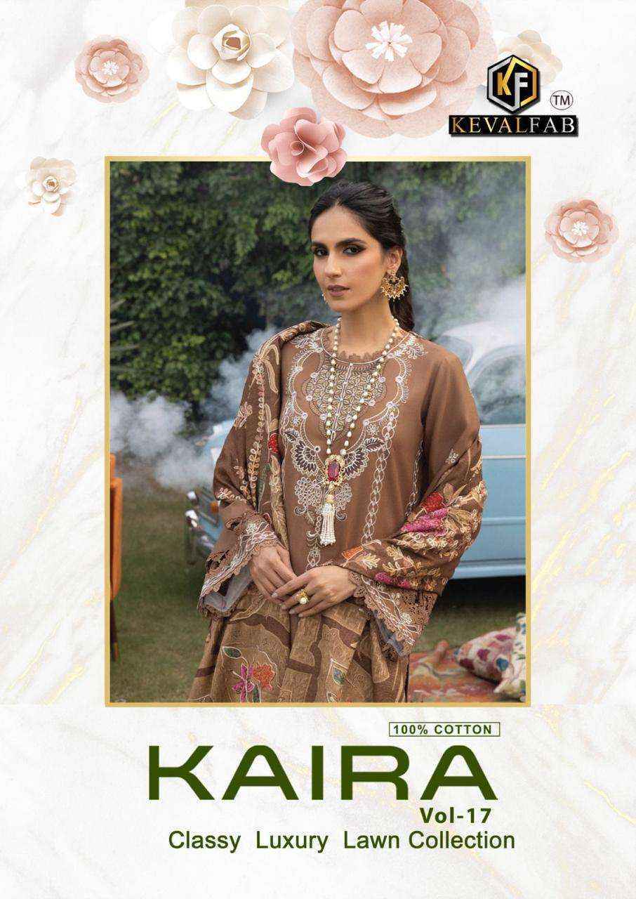 Keval Fab Kaira Vol 17 Dress Material Wholesale Price