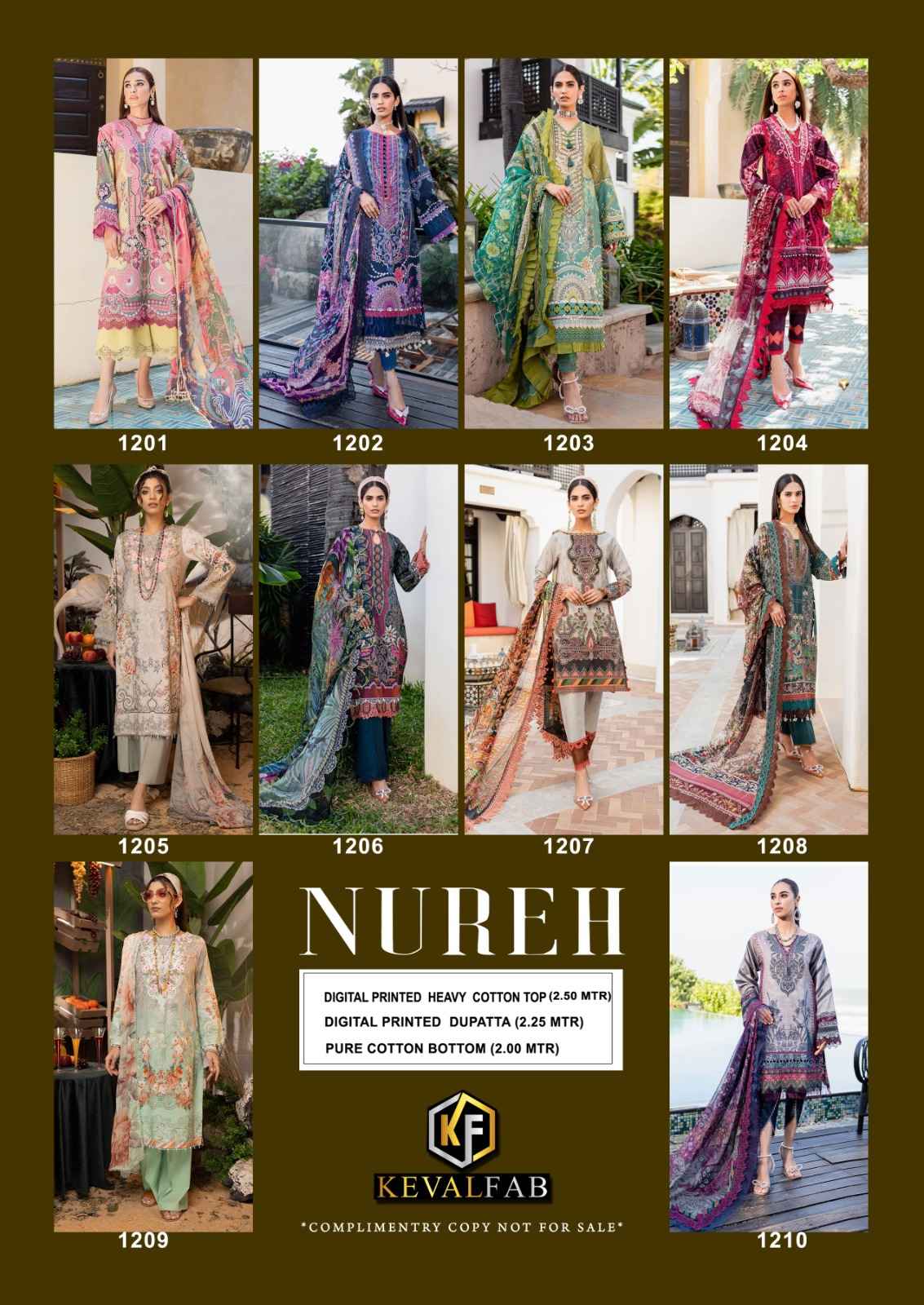 KEVAL FAB NUREH VOL 12 Suits - Surat Wholesale Bazaar