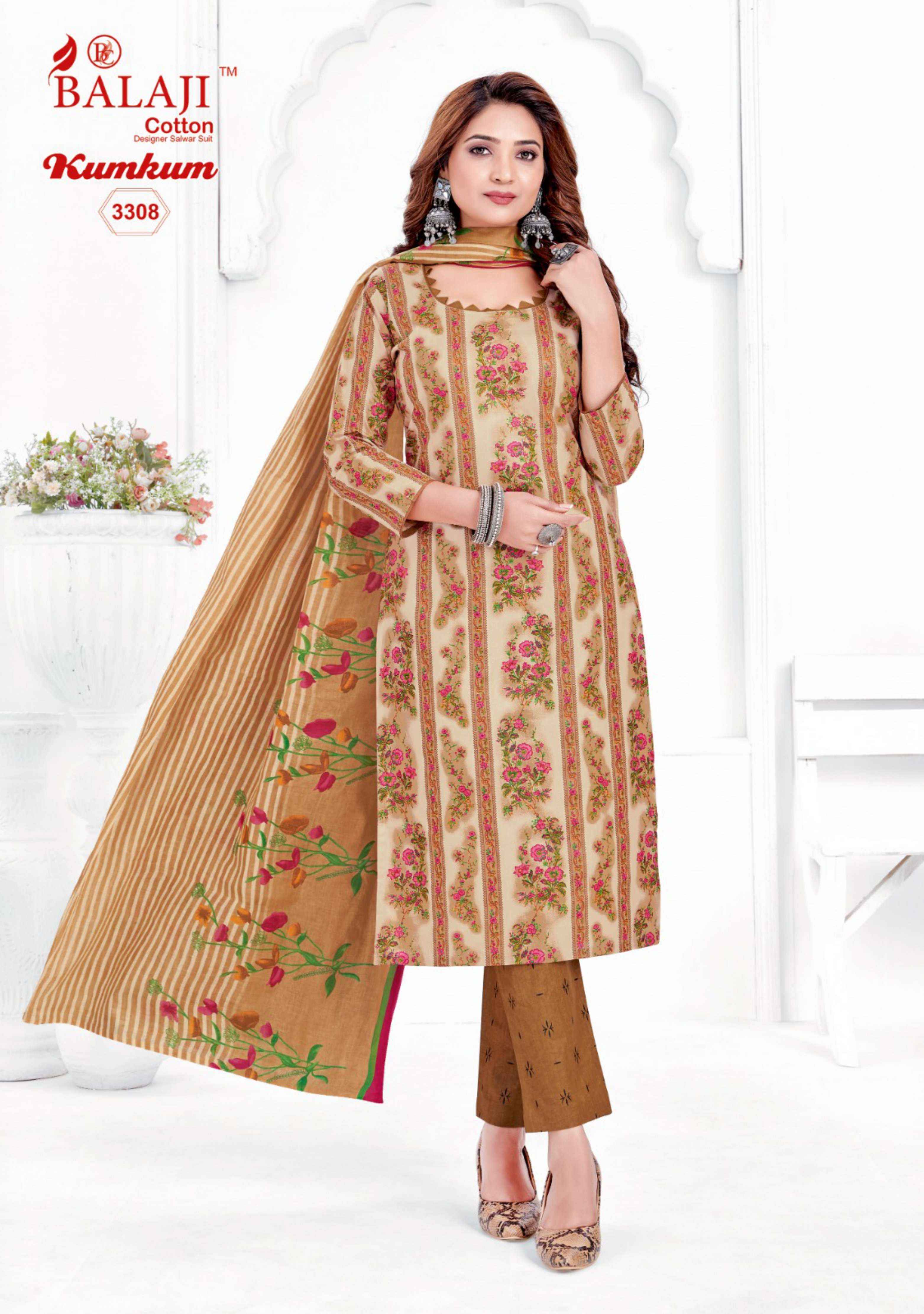 KUMKUM VOL 33 BY BALAJI COTTON DRESS MATERIAL