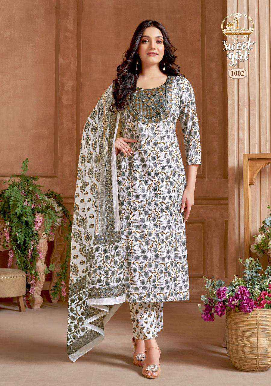 MISS WORLD CHOICE SWEET GIRL VOL-1 COTTON SUIT - SURAT WHOLESALE MARKET