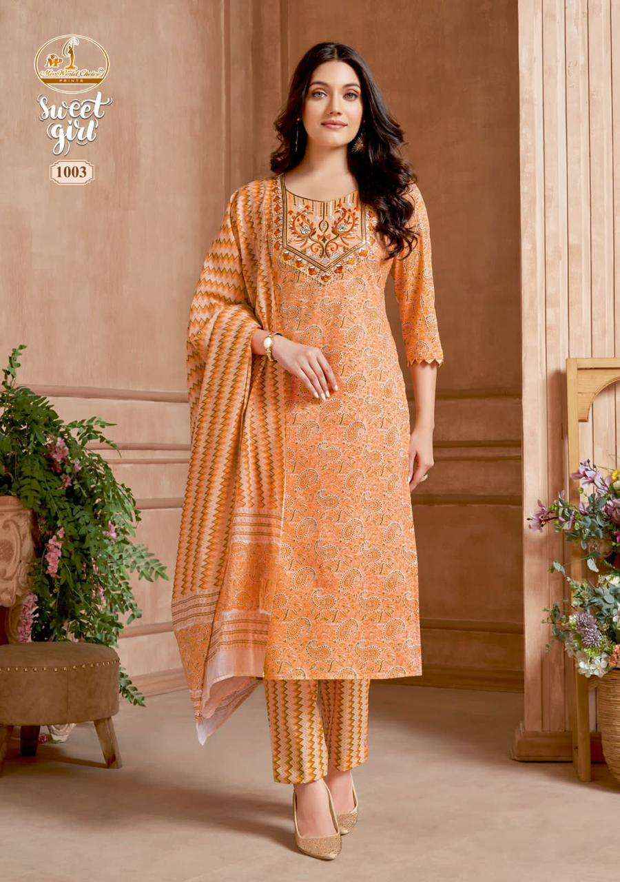 MISS WORLD CHOICE SWEET GIRL VOL-1 COTTON SUIT - SURAT WHOLESALE MARKET