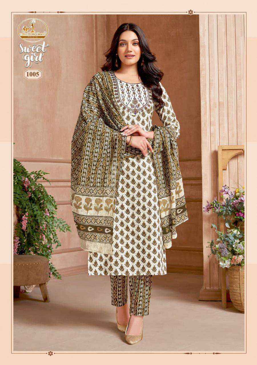 MISS WORLD CHOICE SWEET GIRL VOL-1 COTTON SUIT - SURAT WHOLESALE MARKET