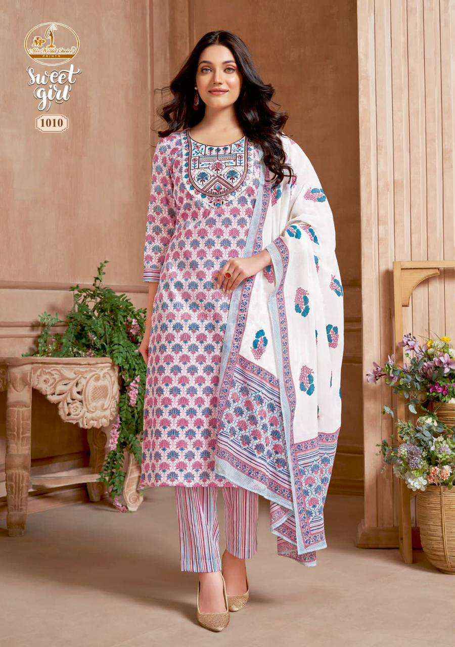 MISS WORLD CHOICE SWEET GIRL VOL-1 COTTON SUIT - SURAT WHOLESALE MARKET