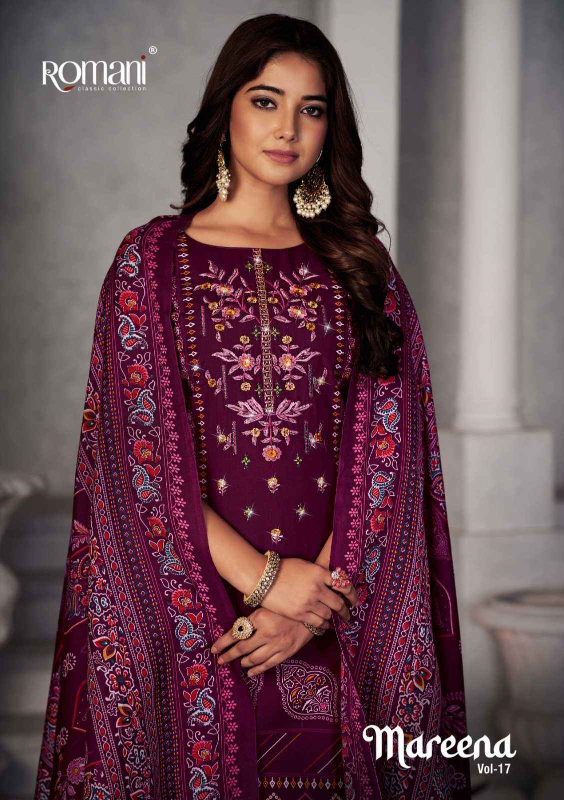 ROMANI MAREENA VOL-17 DRESS MATERIAL WHOLESALE PRICE