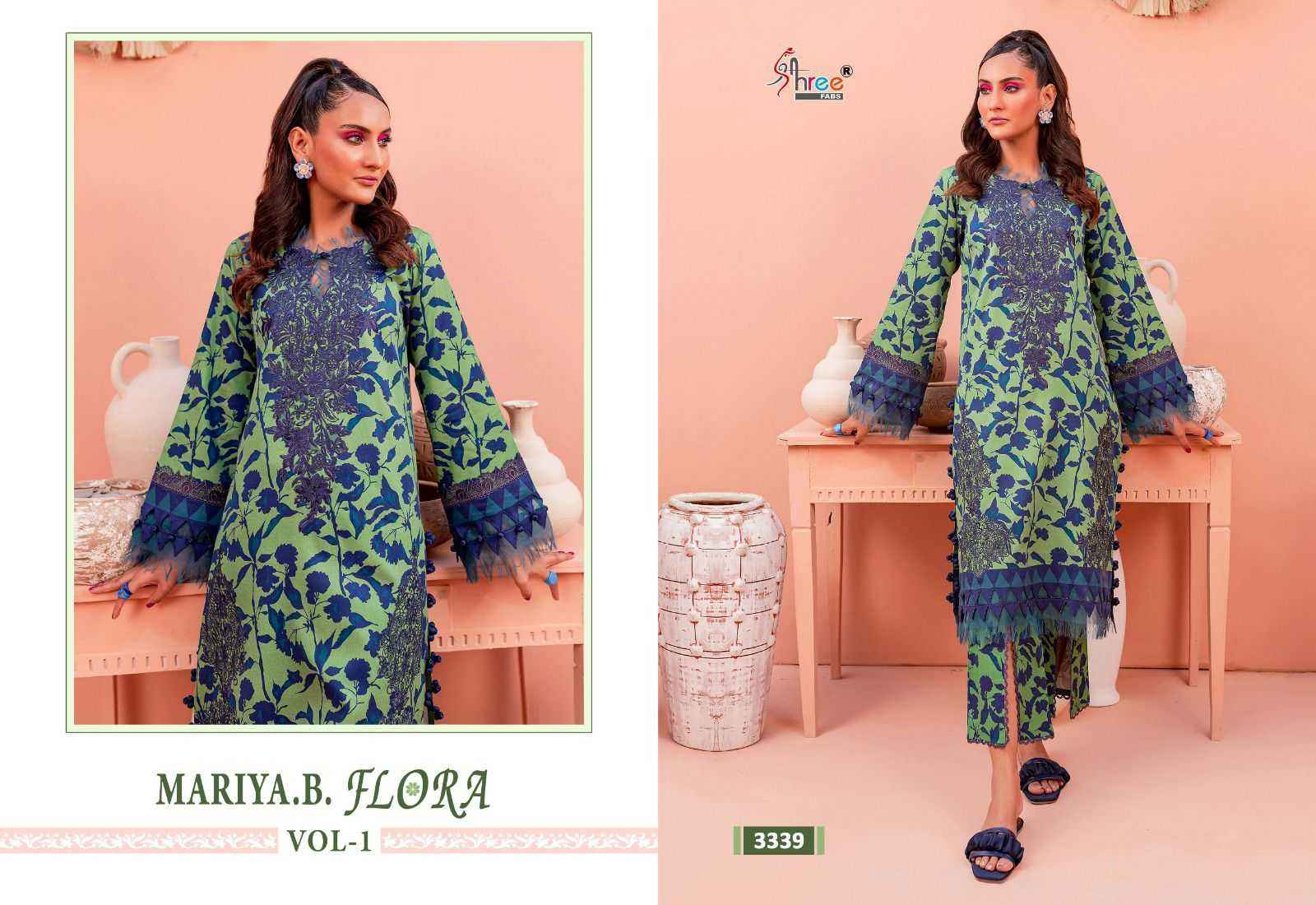 SHREE FAB MARIA B FLORA VOL-1 PAKISTANI SALWAR KAMEEZ