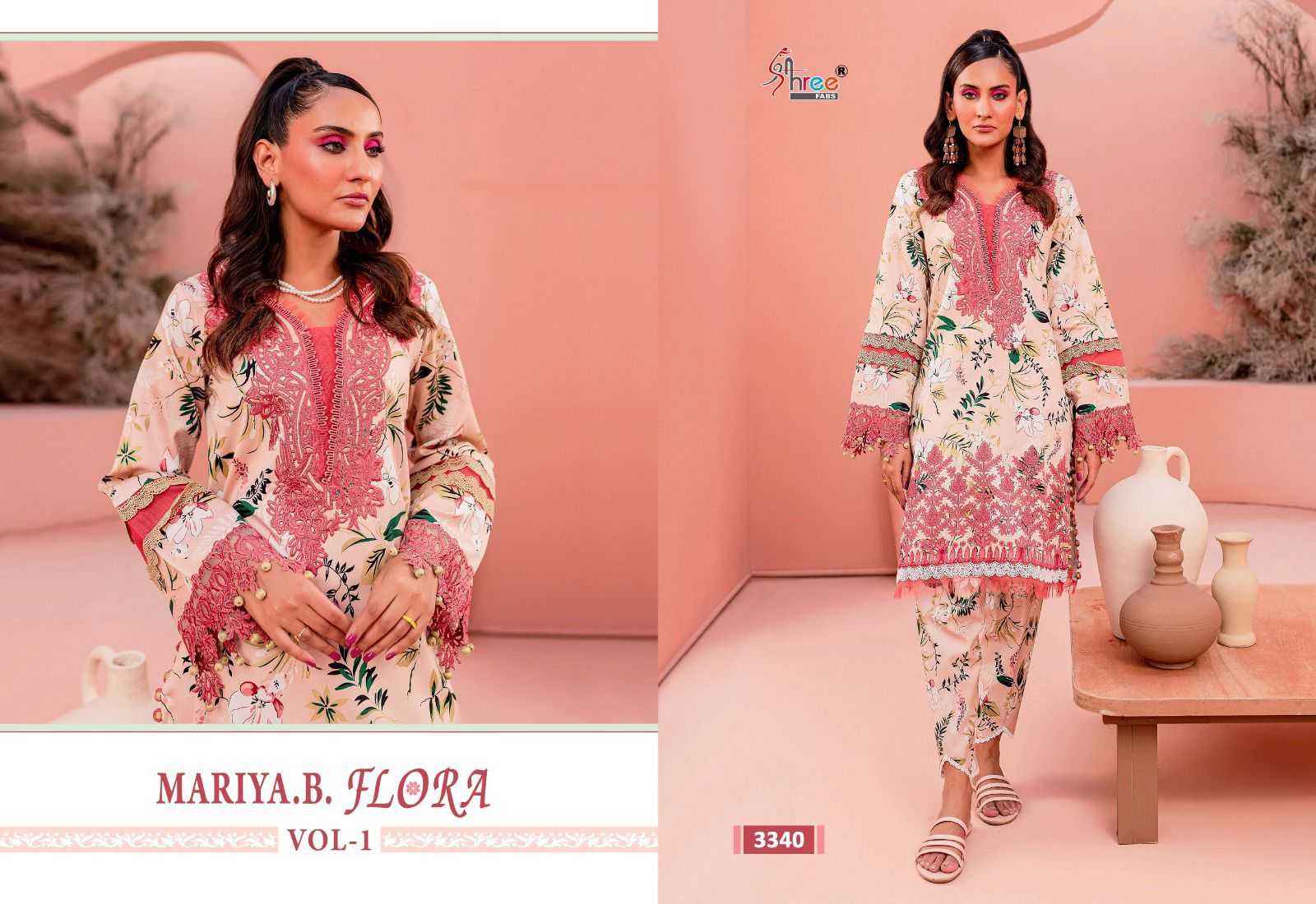 SHREE FAB MARIA B FLORA VOL-1 PAKISTANI SALWAR KAMEEZ