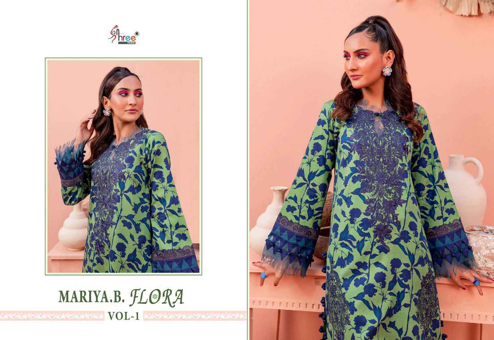 SHREE FAB MARIA B FLORA VOL-1 PAKISTANI SALWAR KAMEEZ