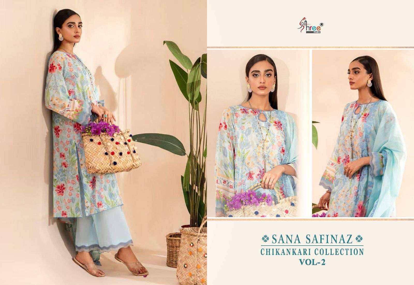 Shree Fabs Sana Safinaz Chikankari Collection Vol-2 Salwar Kameez