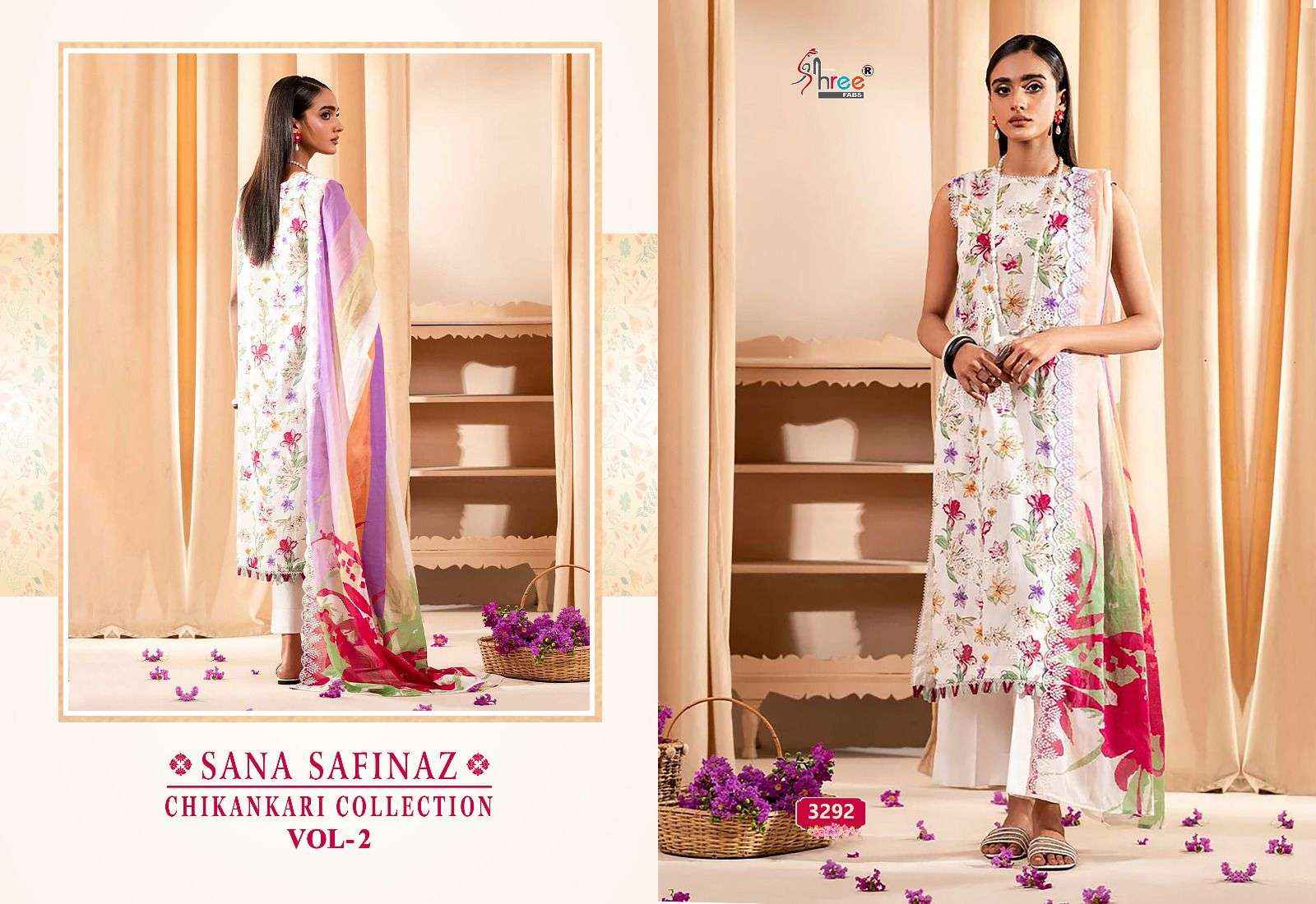 Shree Fabs Sana Safinaz Chikankari Collection Vol-2 Salwar Kameez