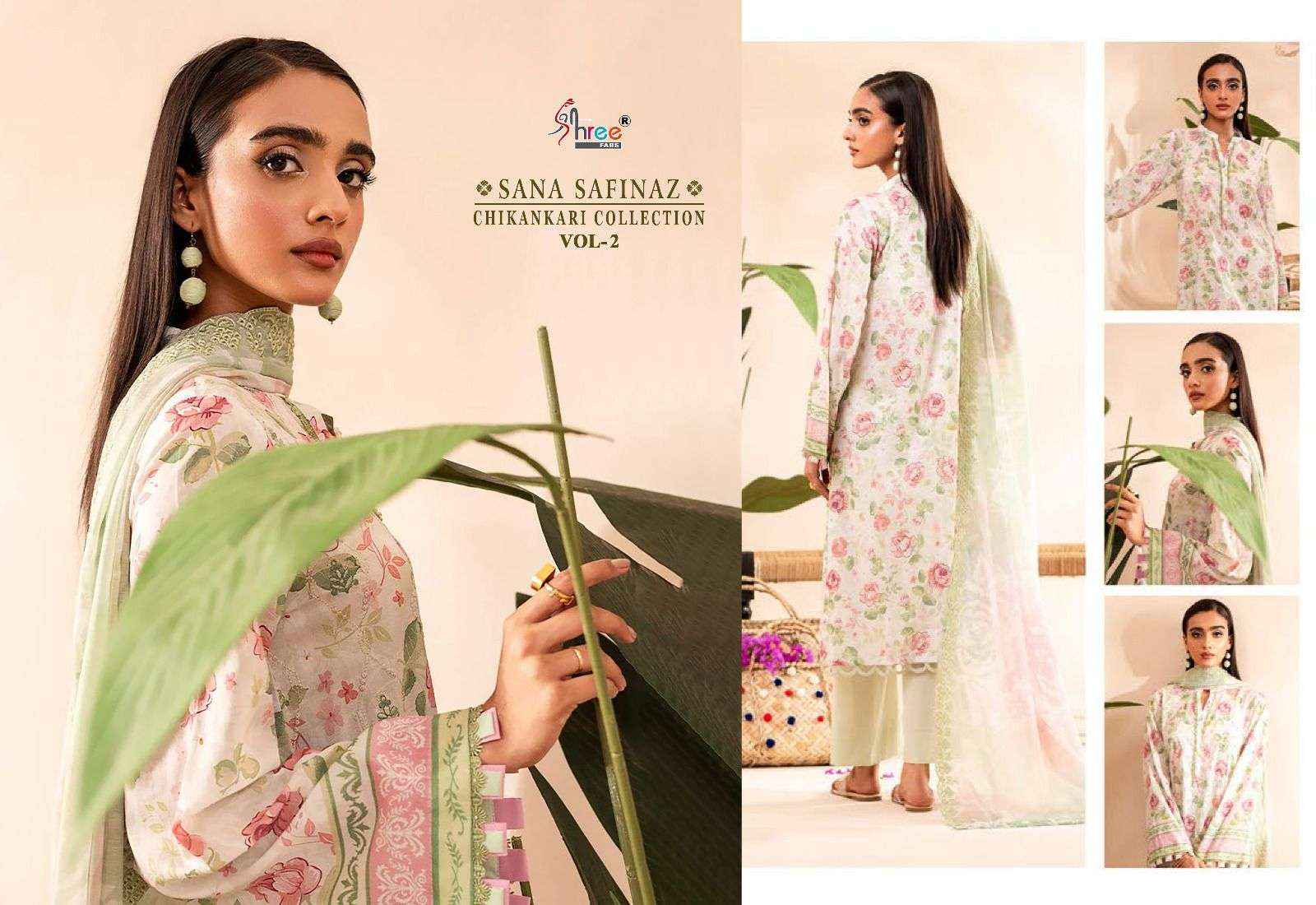 Shree Fabs Sana Safinaz Chikankari Collection Vol-2 Salwar Kameez