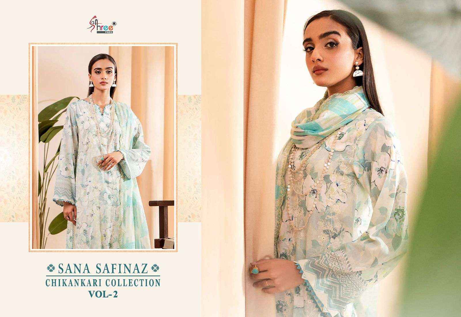 Shree Fabs Sana Safinaz Chikankari Collection Vol-2 Salwar Kameez