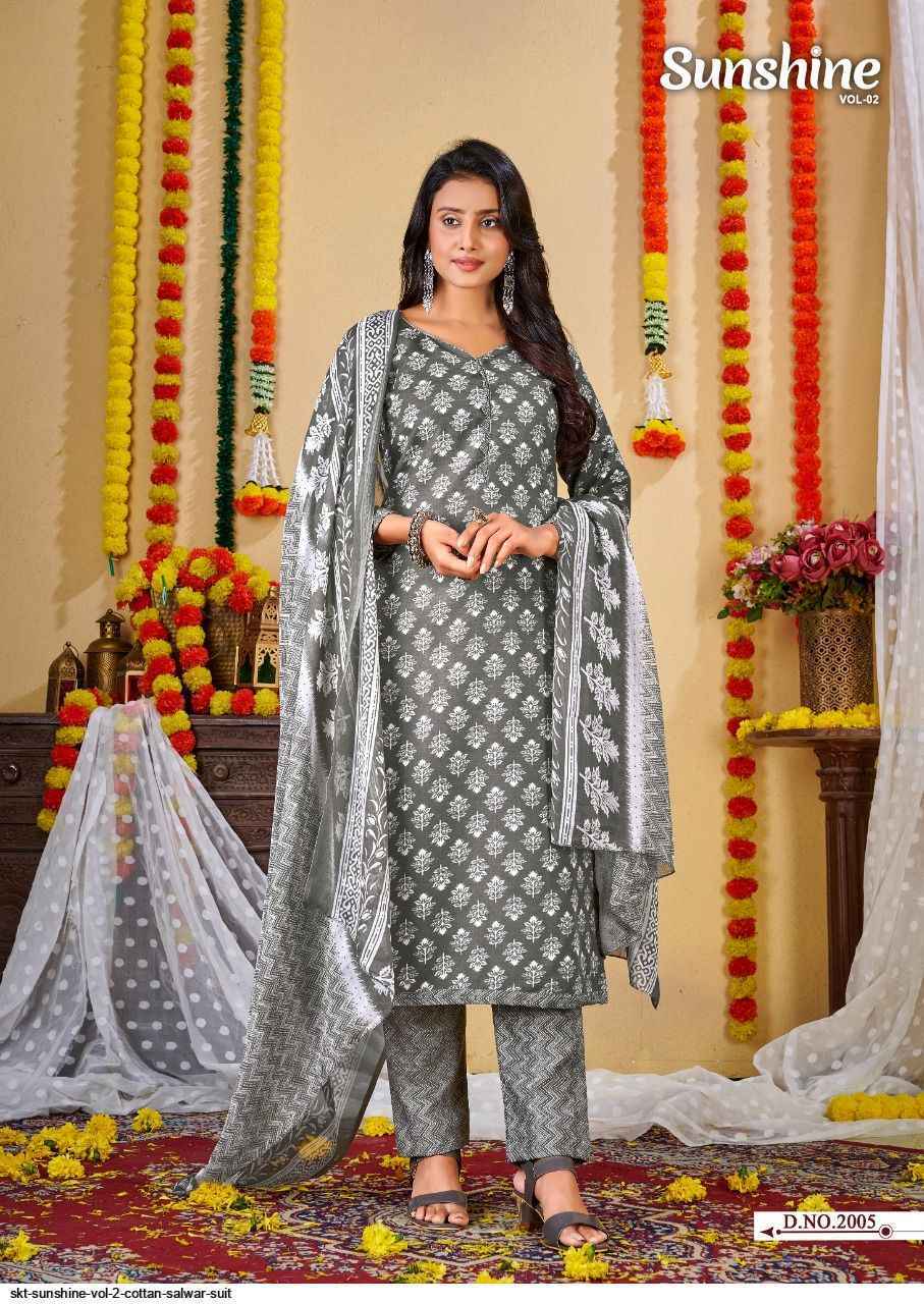 SKT Suits Sunshine Vol-2 Cotton Dress Material. Wholesale Price