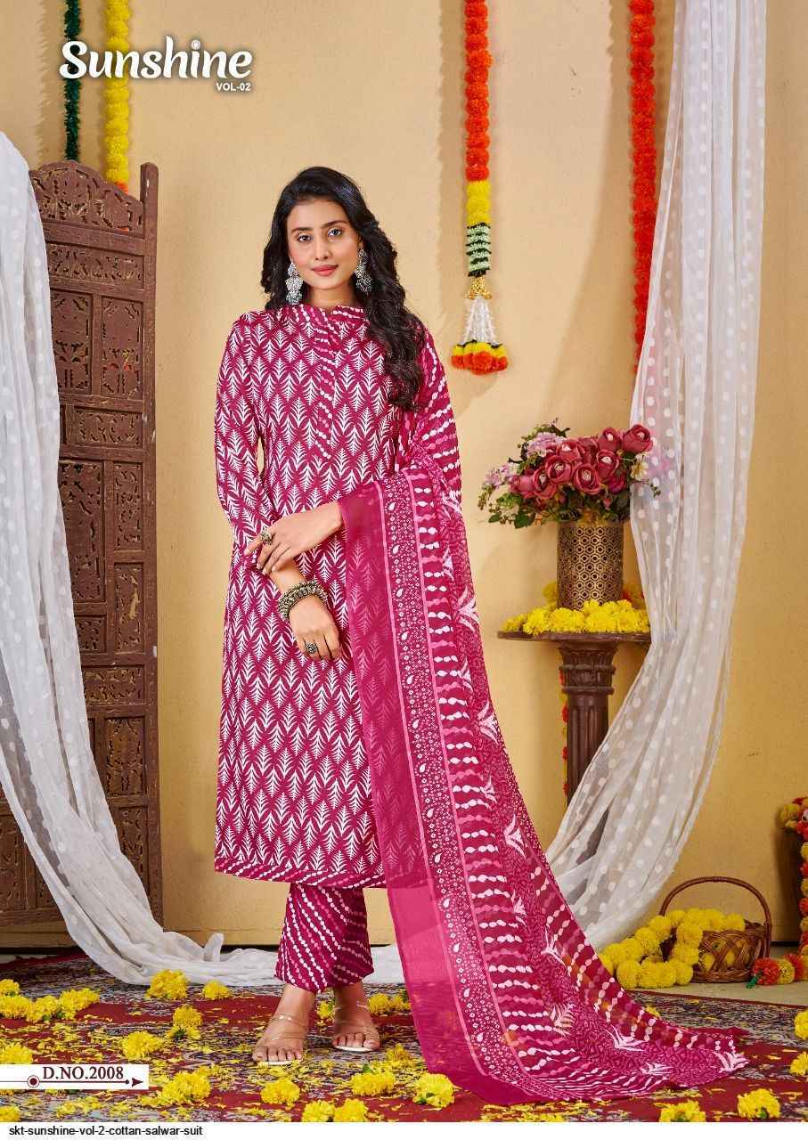 SKT Suits Sunshine Vol-2 Cotton Dress Material. Wholesale Price