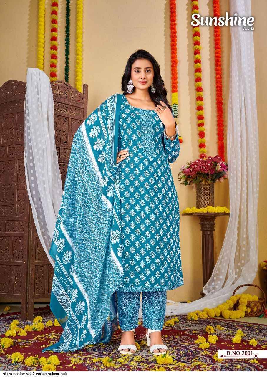 SKT Suits Sunshine Vol-2 Cotton Dress Material. Wholesale Price